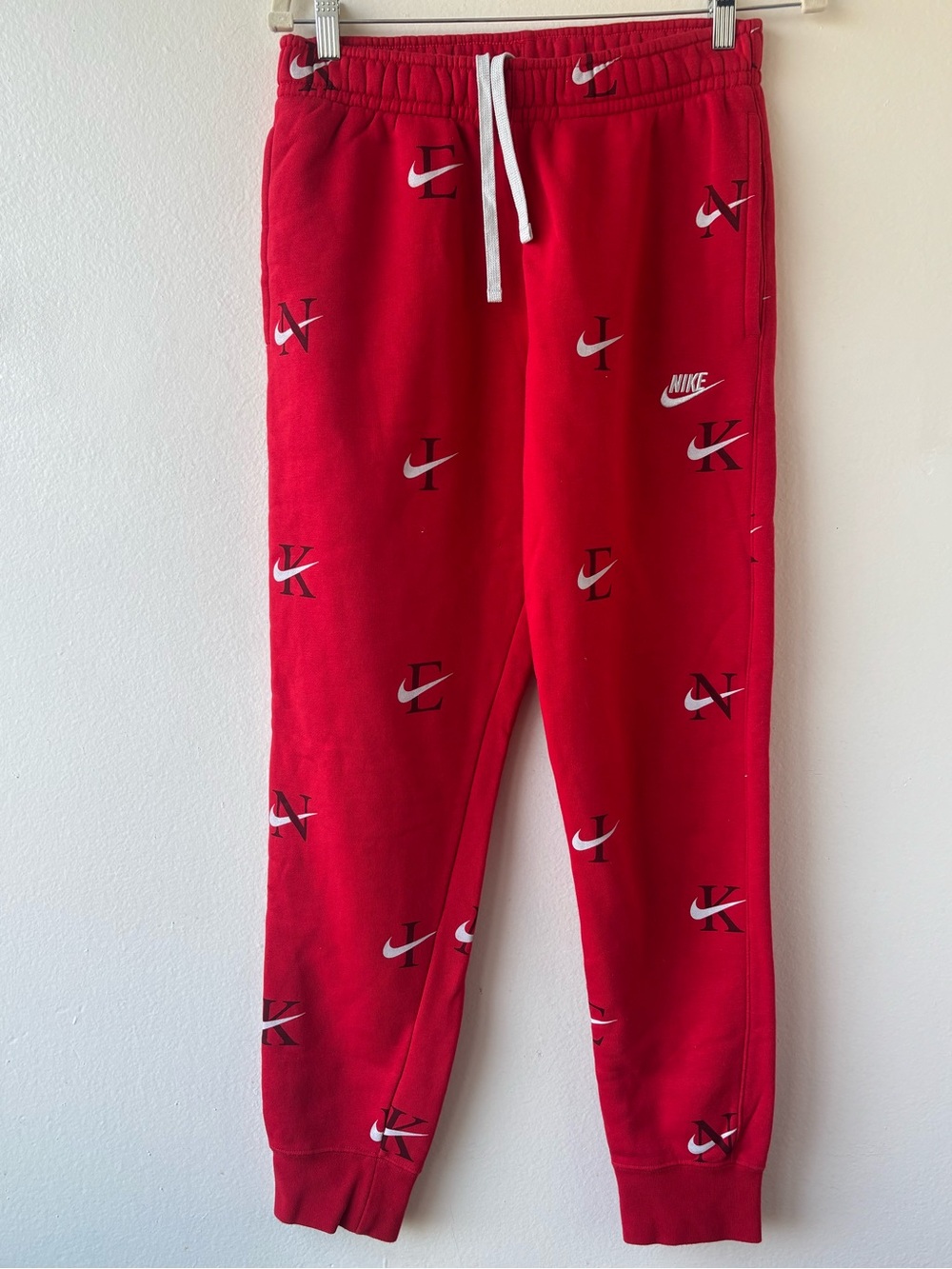 Nike Red Logo Jogger Pants